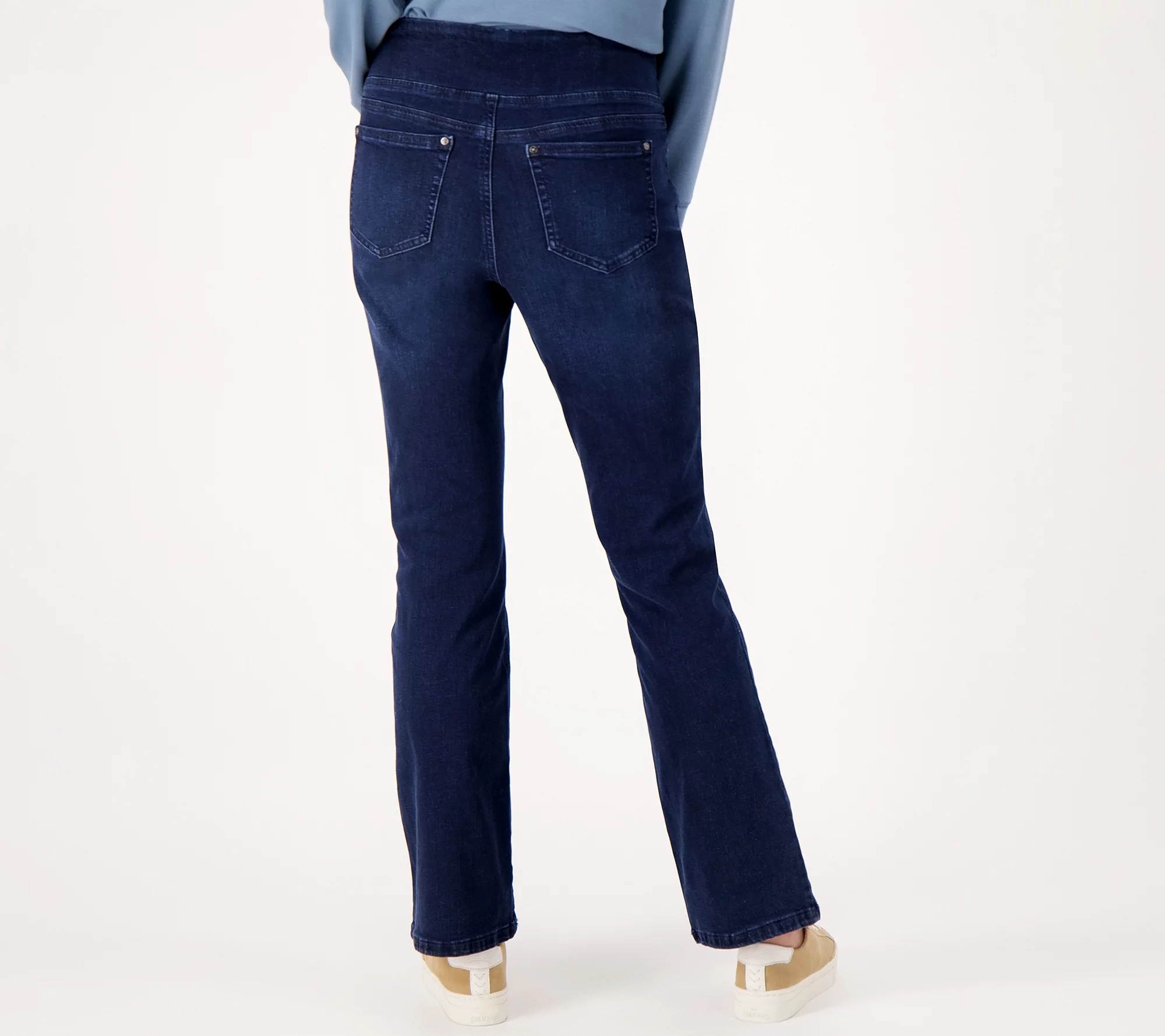 "As Is" Belle by Kim Gravel TripleLuxe Pet Denim Classic Boot Cut Jeans