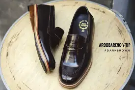 509-1 V-Tip Blutcher Loafer Dark Brown x Wooden