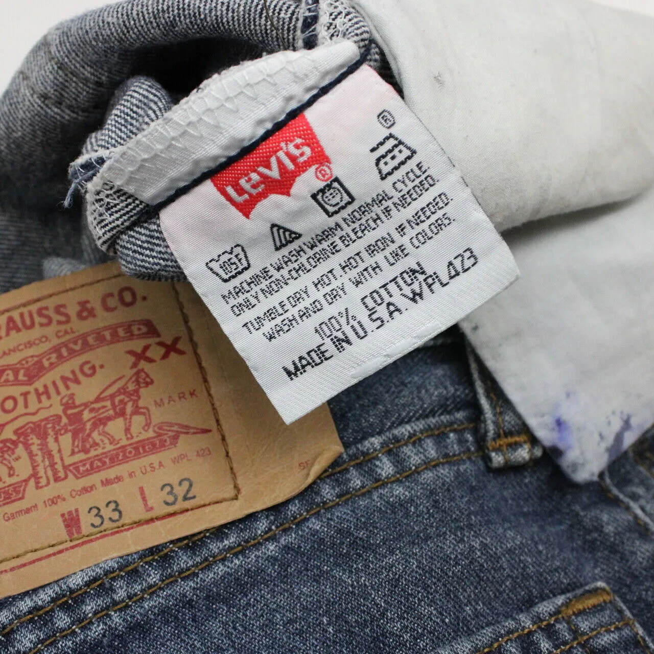 90s LEVIS 501 Jeans Mid Blue | W33 L34