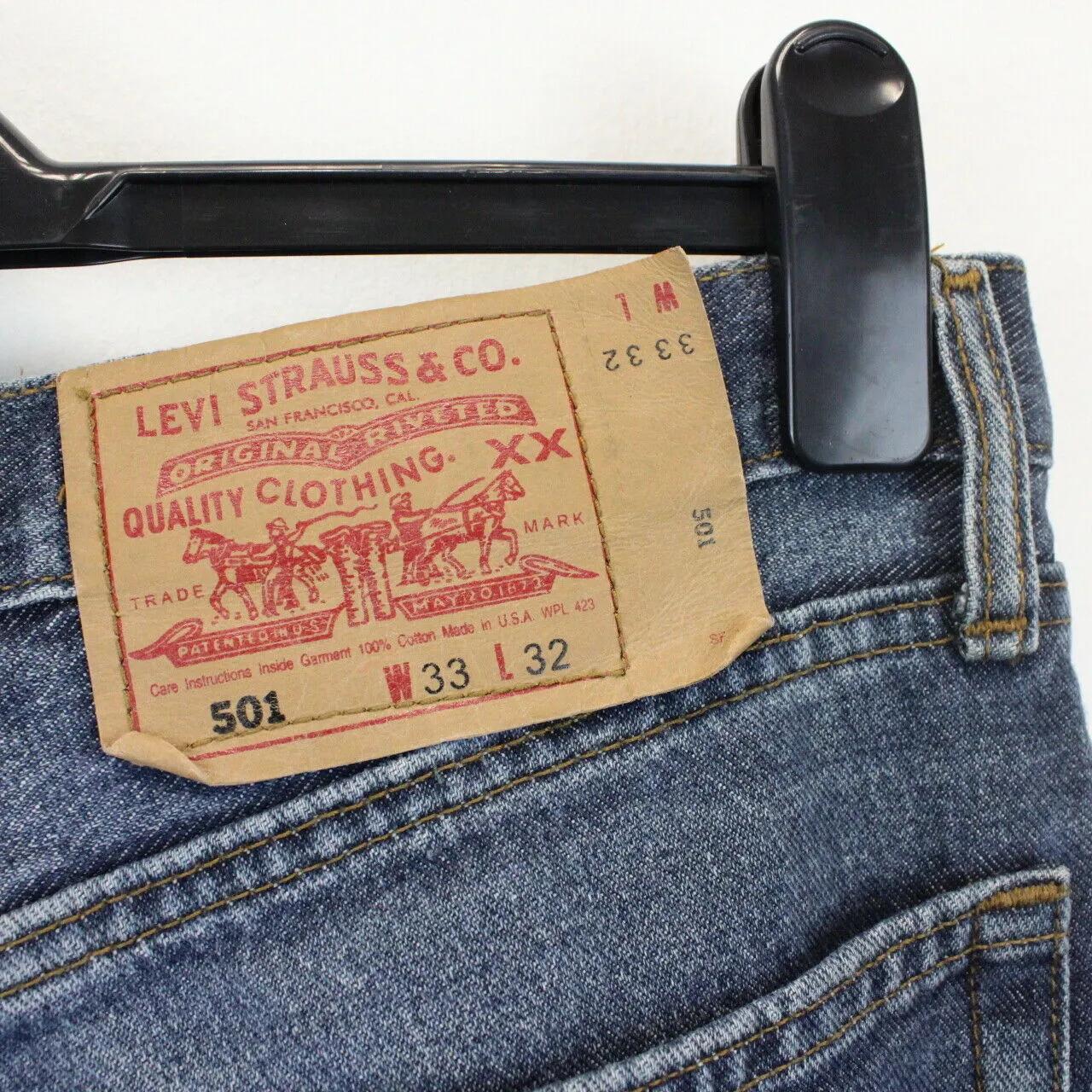 90s LEVIS 501 Jeans Mid Blue | W33 L34