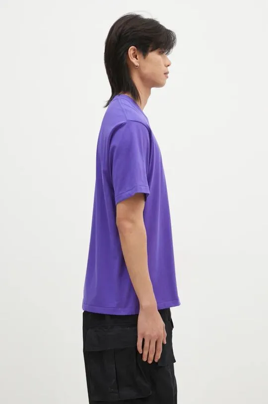 A Bathing Ape cotton t-shirt ONE POINT RELAXED FIT TEE men’s violet color smooth 1K80110345