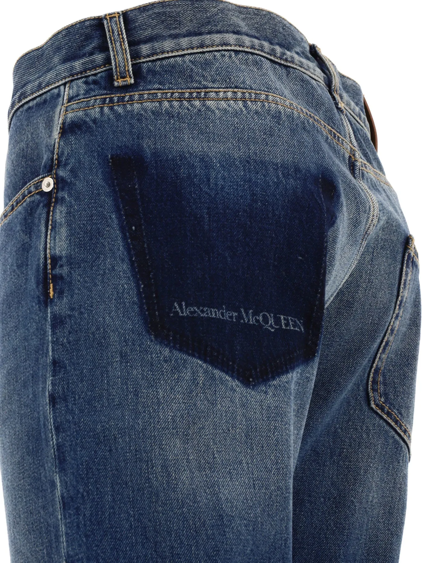 Alexander McQueen    Alexander Mc Queen Jeans With Logo Detail