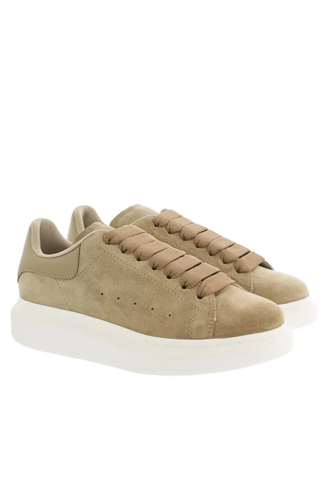 Alexander McQueen Oversized Sneaker Suede Beige