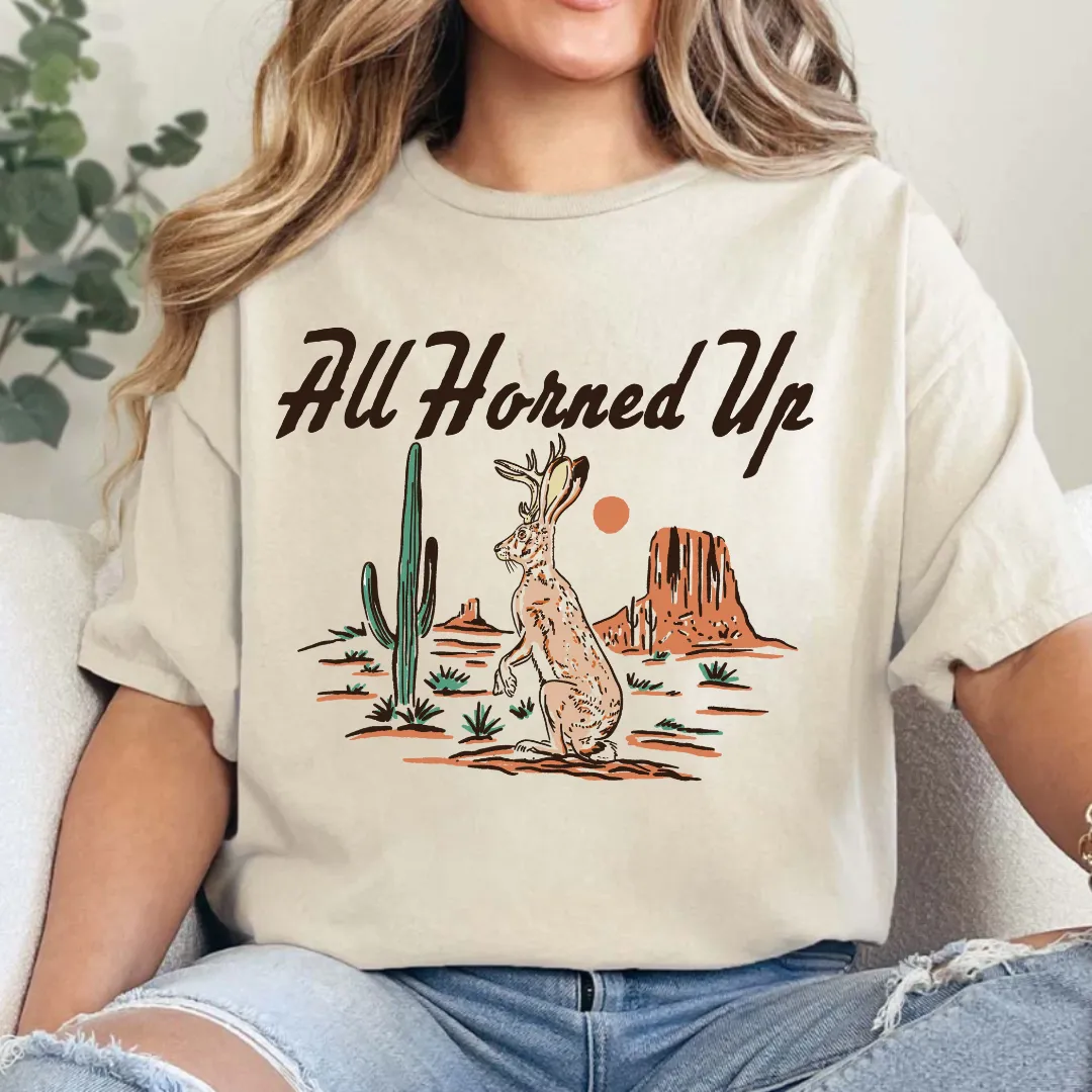 All Horned Up Graphic Tee Or Sweatshirt (made 2 order) LC