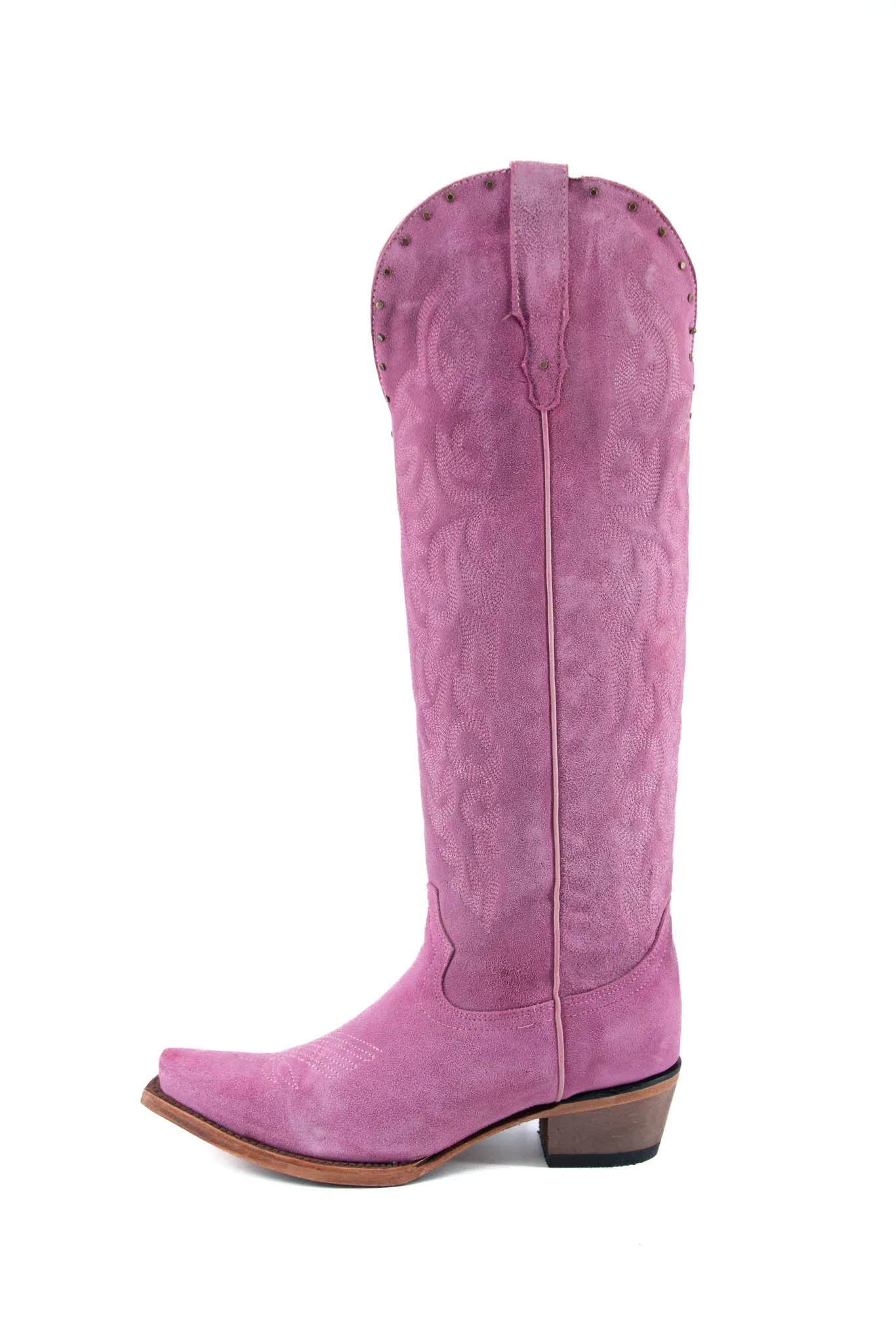 Angie Gamuza Tall Snip Toe Cowgirl Boot FINAL SALE