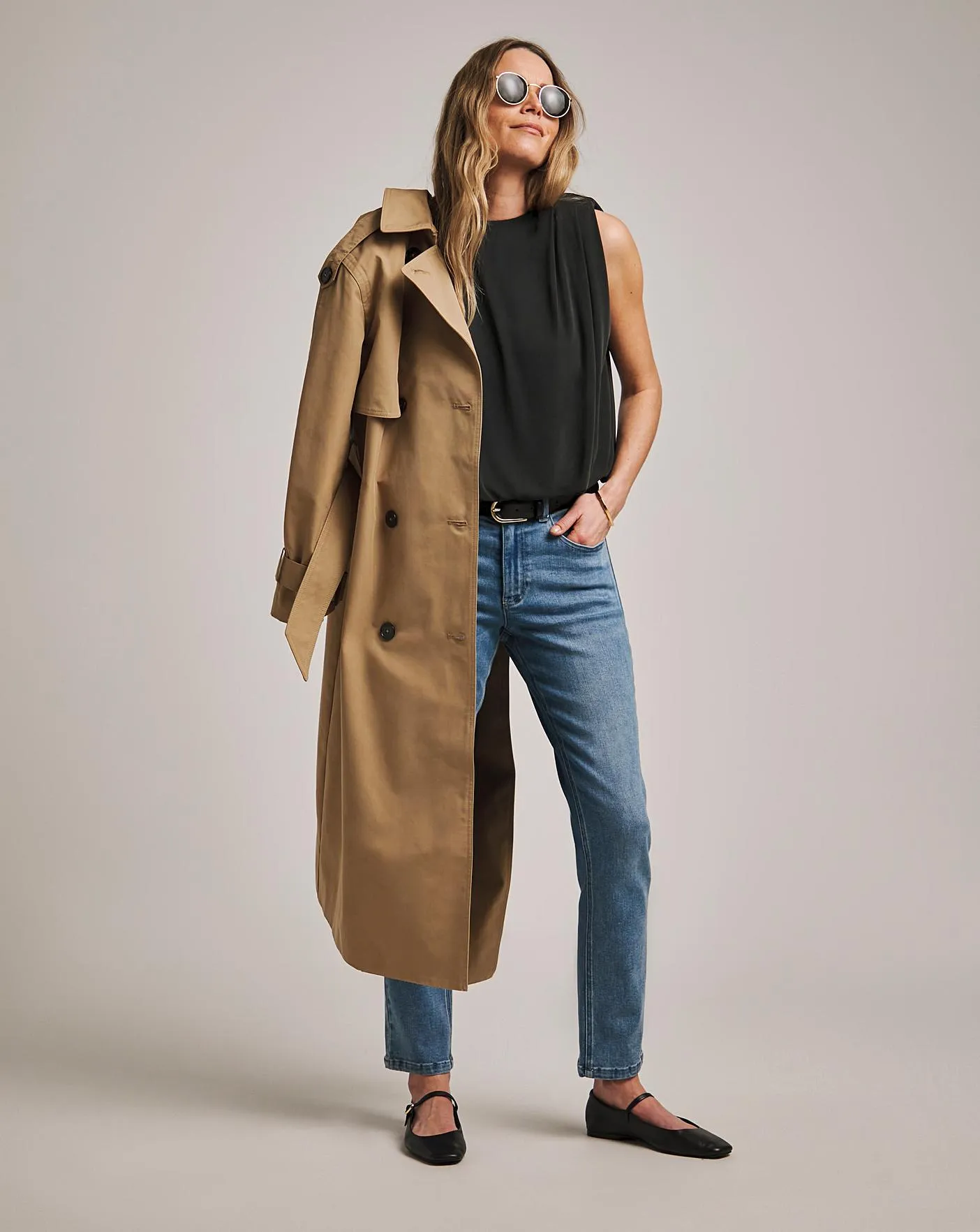 Anthology Camel Elevated Trench Coat