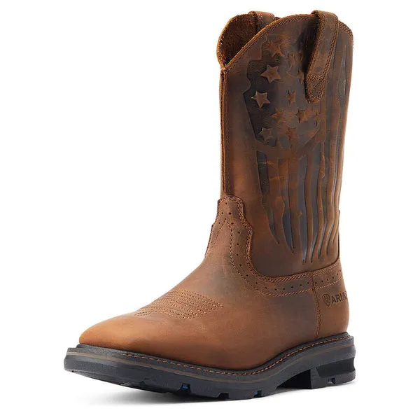 Ariat 4505 Sierra Shock Shield Patriot Work Boot 10044505