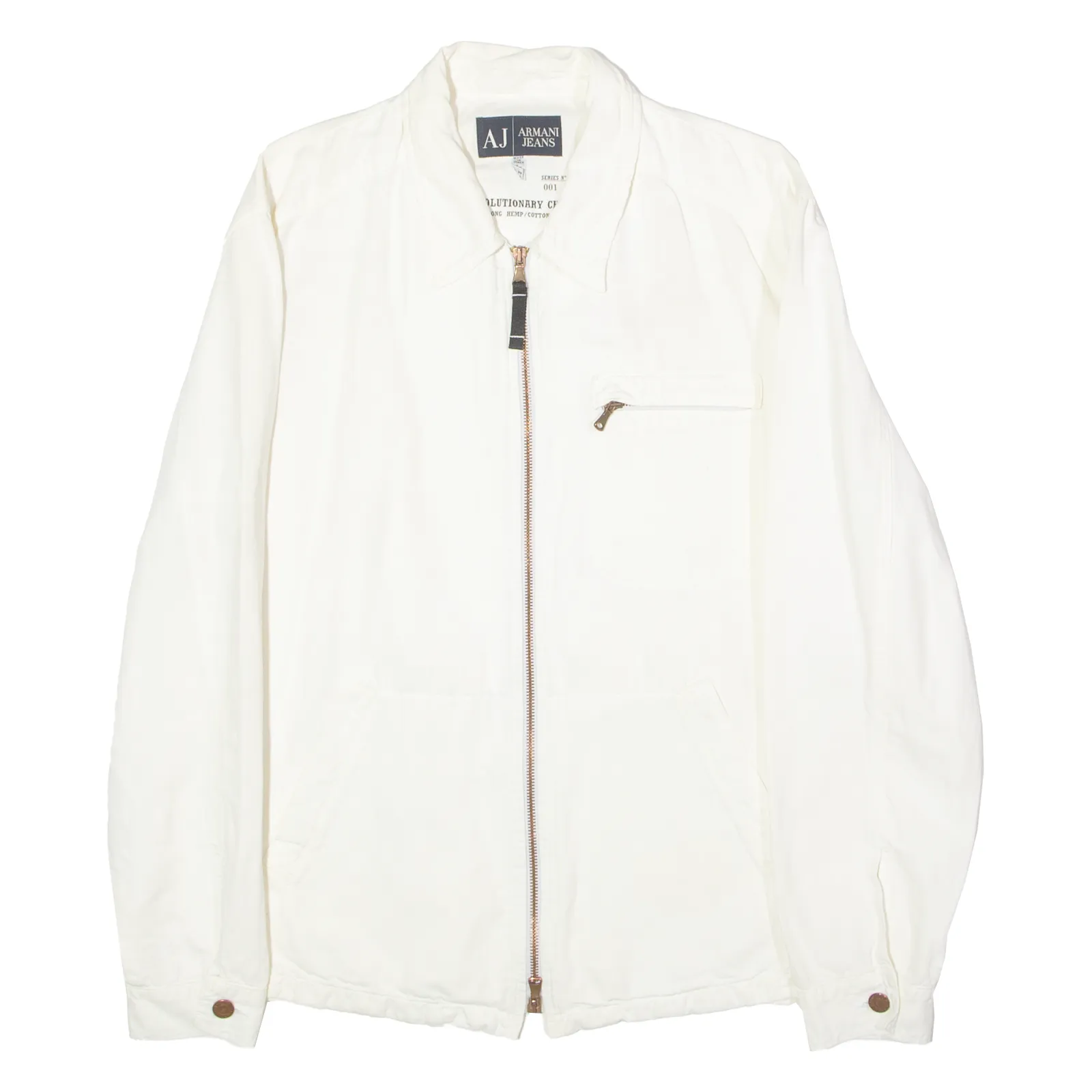 ARMANI JEANS Mens Jacket White L