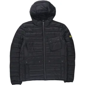 Barbour Black Ouston Hooded Padded Jacket