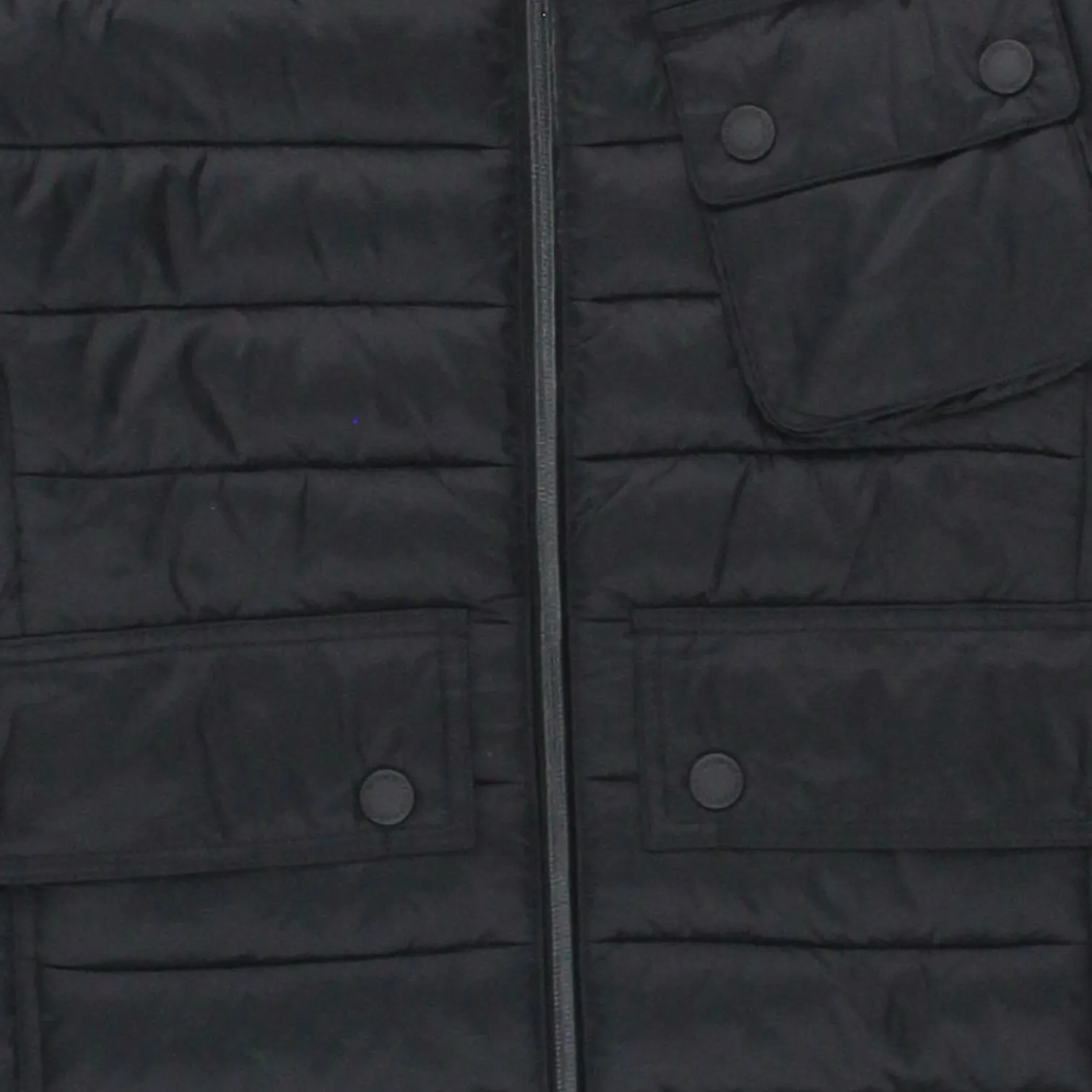 Barbour Black Ouston Hooded Padded Jacket