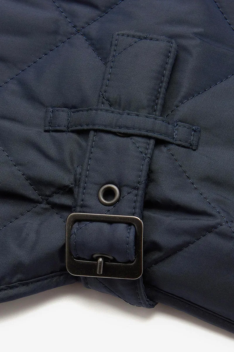 Barbour Quilted Dog Coat Navy