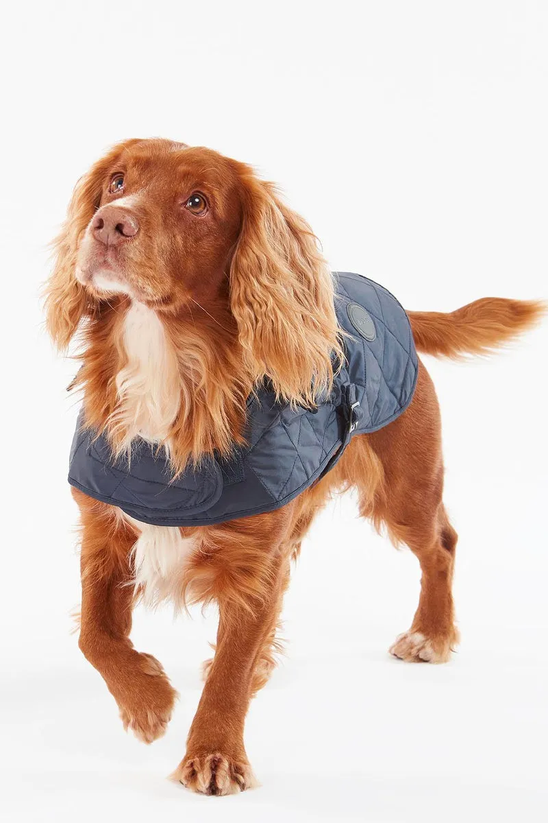 Barbour Quilted Dog Coat Navy