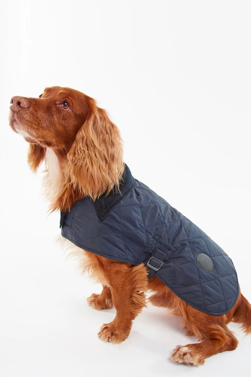 Barbour Quilted Dog Coat Navy