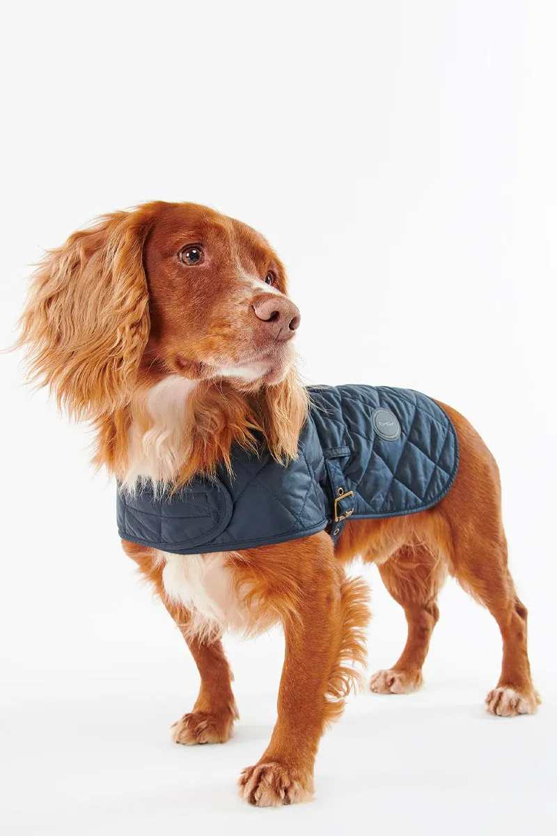 Barbour Quilted Dog Coat Navy