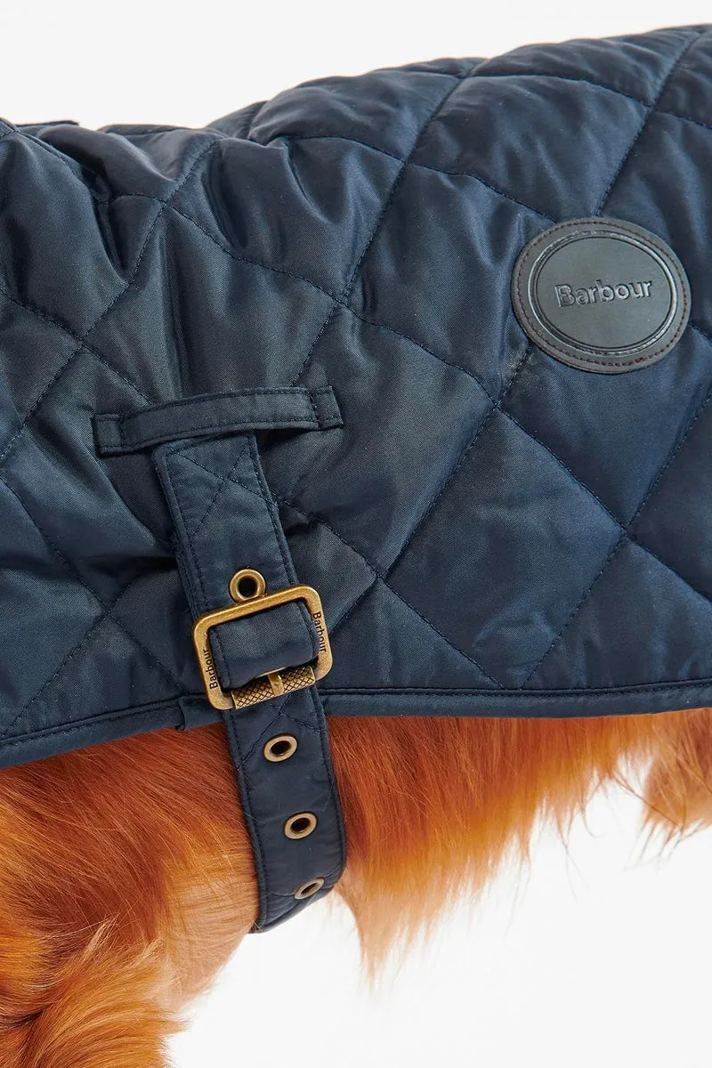 Barbour Quilted Dog Coat Navy