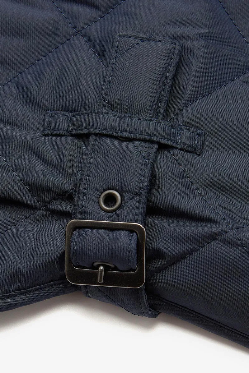 Barbour Quilted Dog Coat Navy