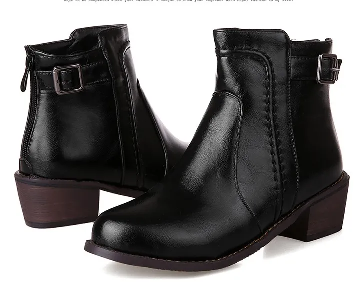 Black Leather Punk Rock Ankle Cosplay Chelsea Boots Shoes