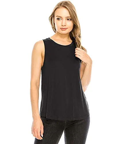 Black Tank Top Relaxed Fit