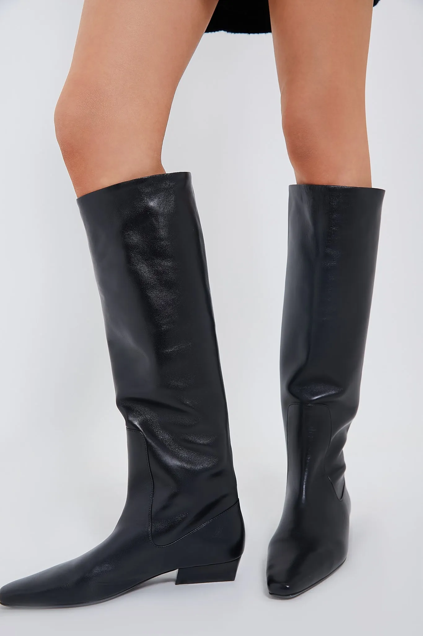 Black Wally Flat Boot