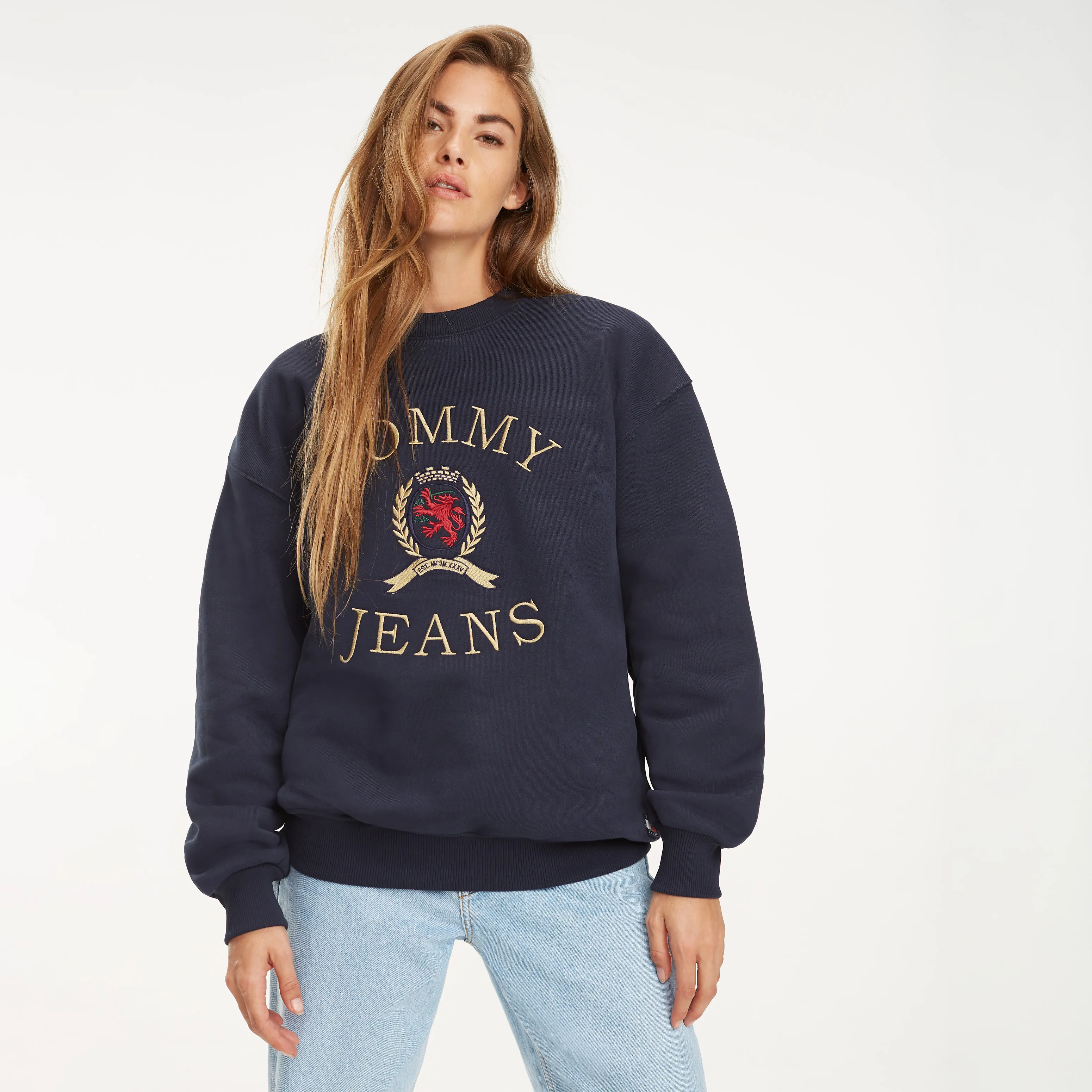 Blue Crest Crew Neck Sweatshirt | Sweatshirts & Hoodies | Tommy Hilfiger