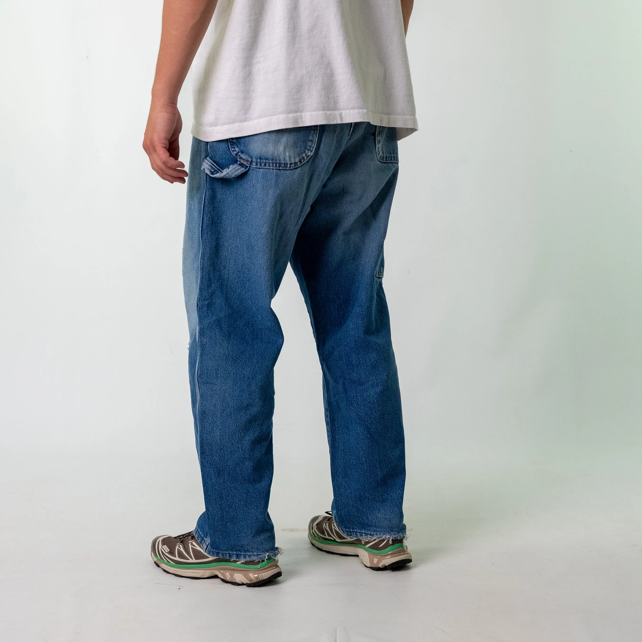 Blue y2ks Dickies Denim Carpenter Jeans Baggy Pants (38x32)