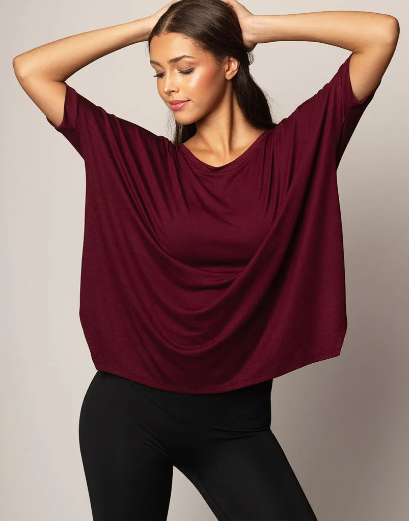 Boxy Tee Merlot