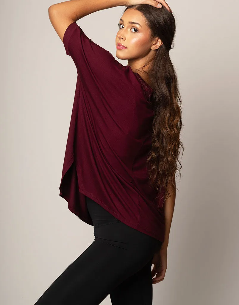 Boxy Tee Merlot