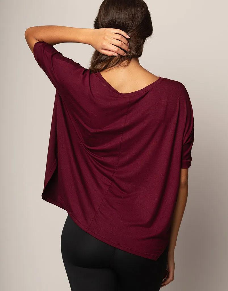 Boxy Tee Merlot