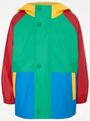 Bright Colour Block Fisherman Jacket | Kids | George at ASDA