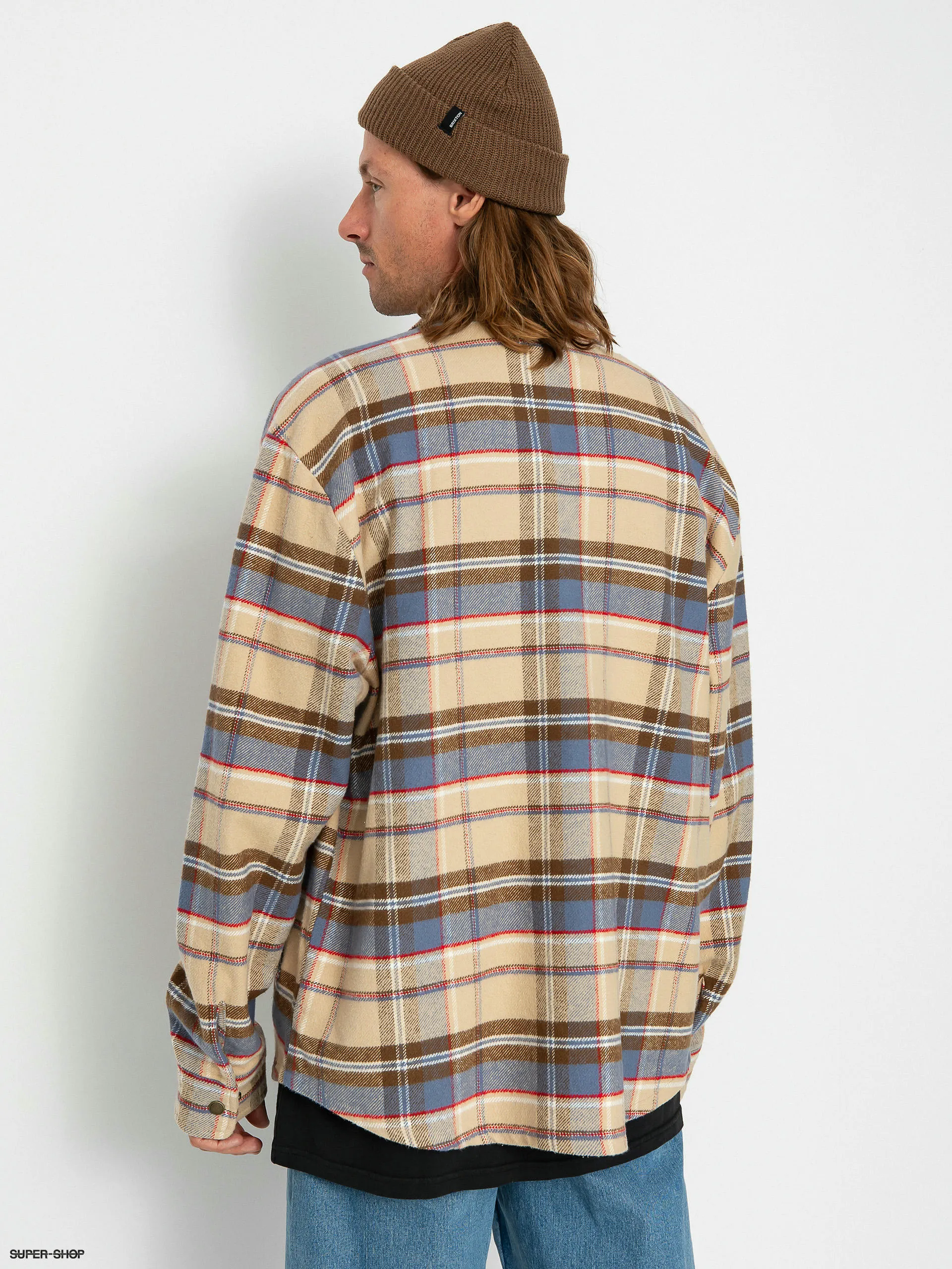 Brixton Durham Jacket (sesame plaid)