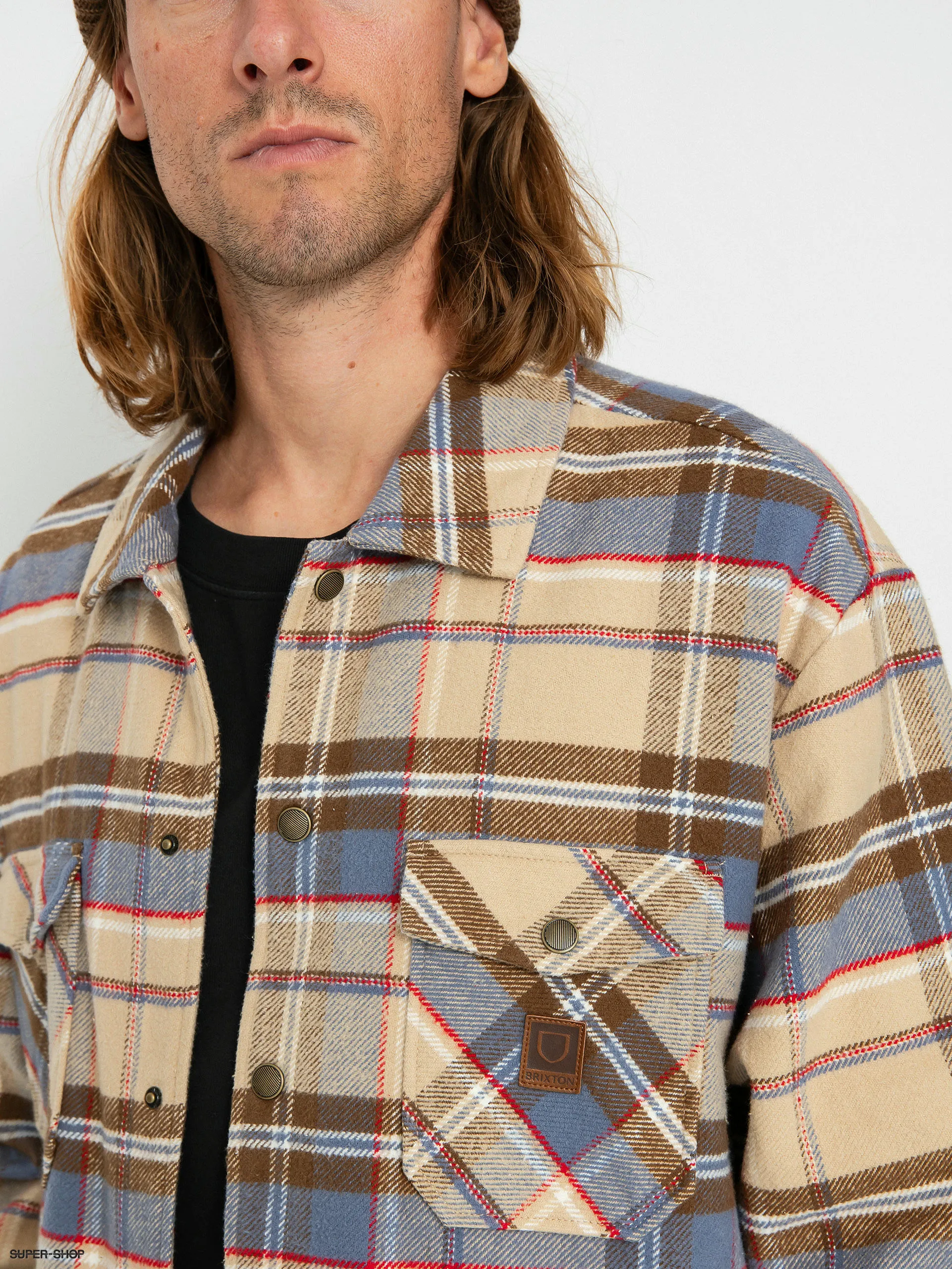 Brixton Durham Jacket (sesame plaid)