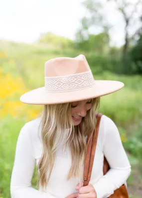 Brown Aztec Print Hat - FINAL SALE