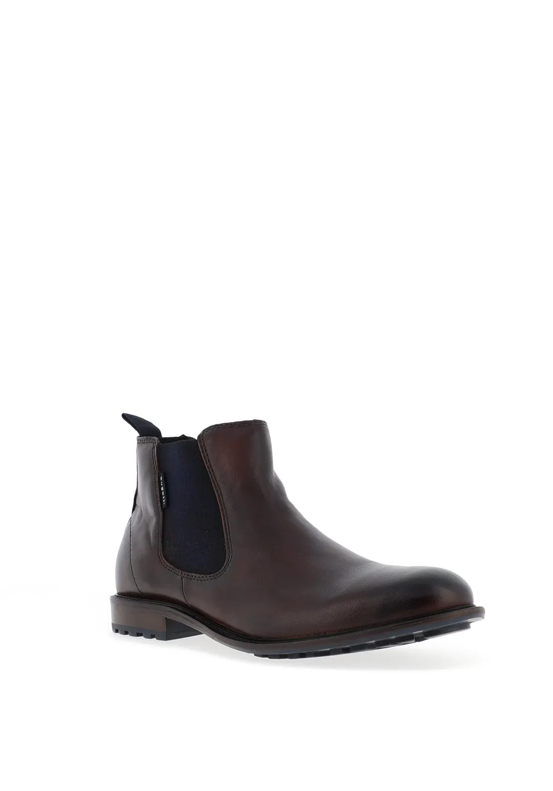 Bugatti Leather Chelsea Boot, Mid Brown