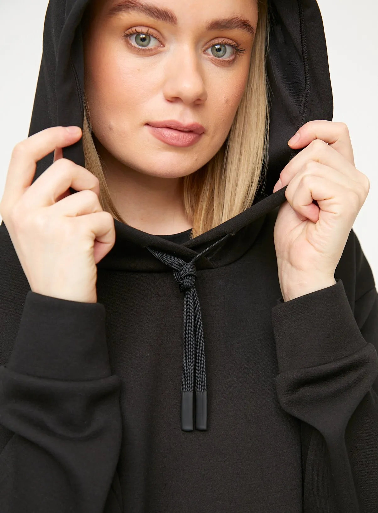 Buy Active Black Oversized Scuba Hoodie M | Hoodies and sweatshirts | Tu