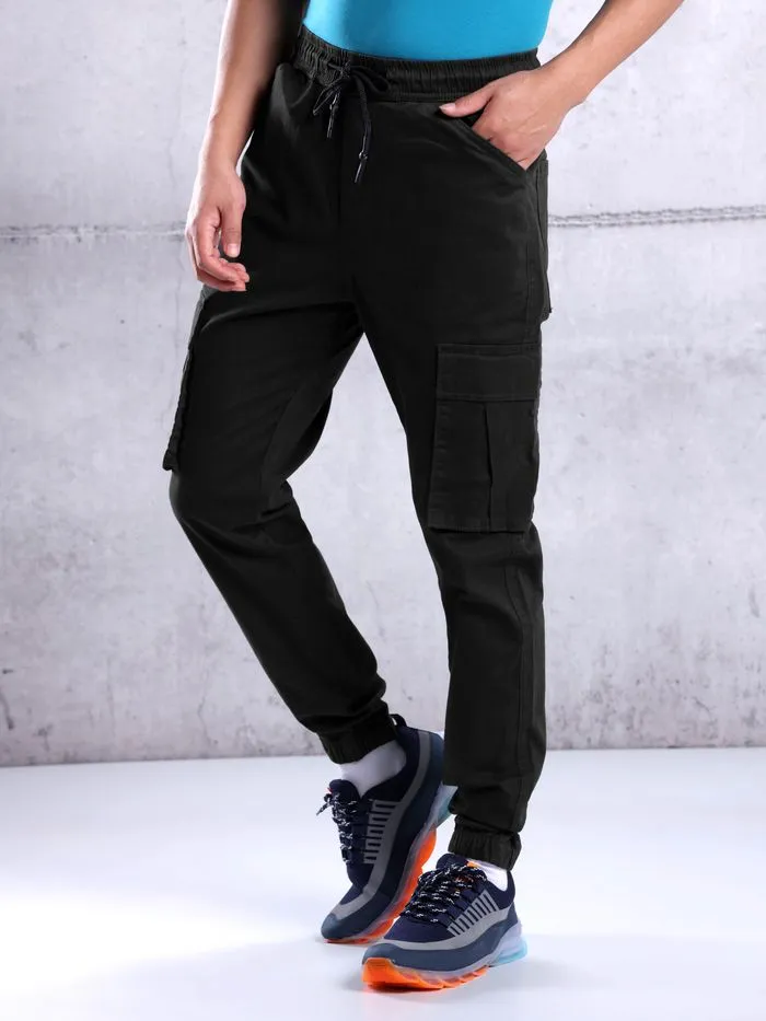 Buy Black Cargo Jogger Pants for Men for Men Online in India -Beyoung