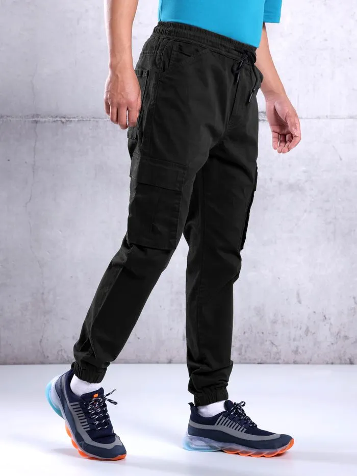 Buy Black Cargo Jogger Pants for Men for Men Online in India -Beyoung