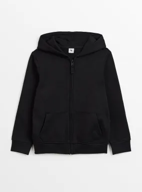 Buy Black Zip-Through Hoodie 14 years | Jumpers and hoodies | Tu