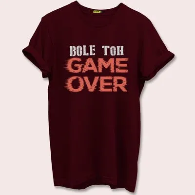 Buy Bole Toh Game Over T-shirt for Men Online in India -Beyoung