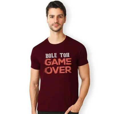 Buy Bole Toh Game Over T-shirt for Men Online in India -Beyoung