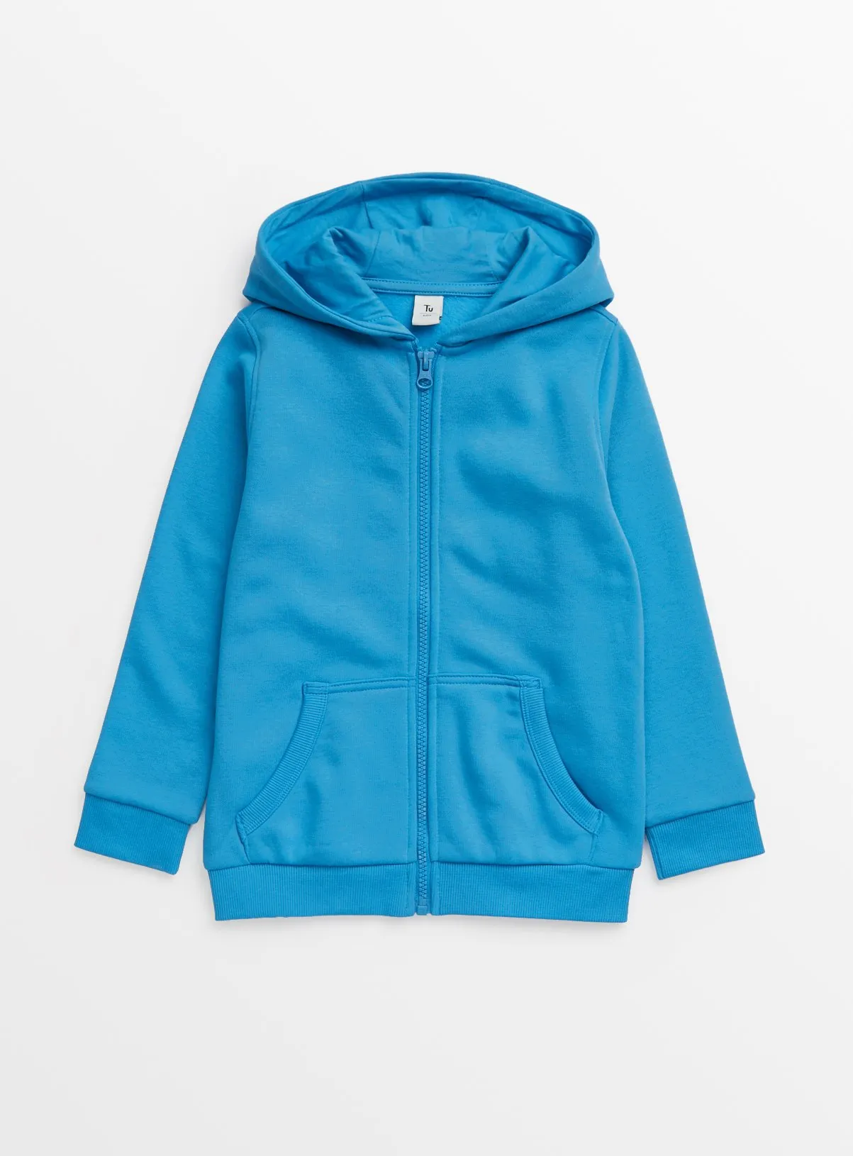 Buy Bright Blue Zip-Through Hoodie 4 years | Jumpers and hoodies | Tu