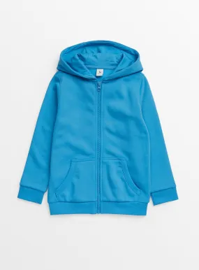 Buy Bright Blue Zip-Through Hoodie 4 years | Jumpers and hoodies | Tu