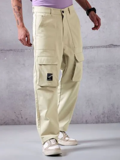 Buy Cream Utility Cargo Pant for Men for Men Online in India -Beyoung