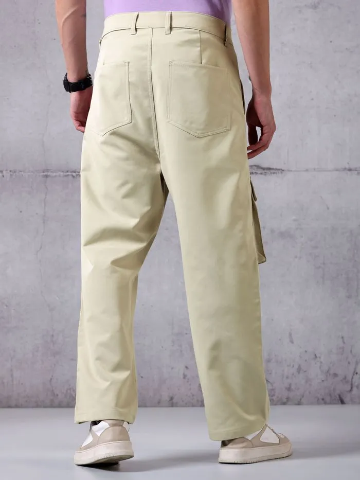 Buy Cream Utility Cargo Pant for Men for Men Online in India -Beyoung