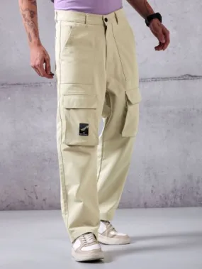 Buy Cream Utility Cargo Pant for Men for Men Online in India -Beyoung