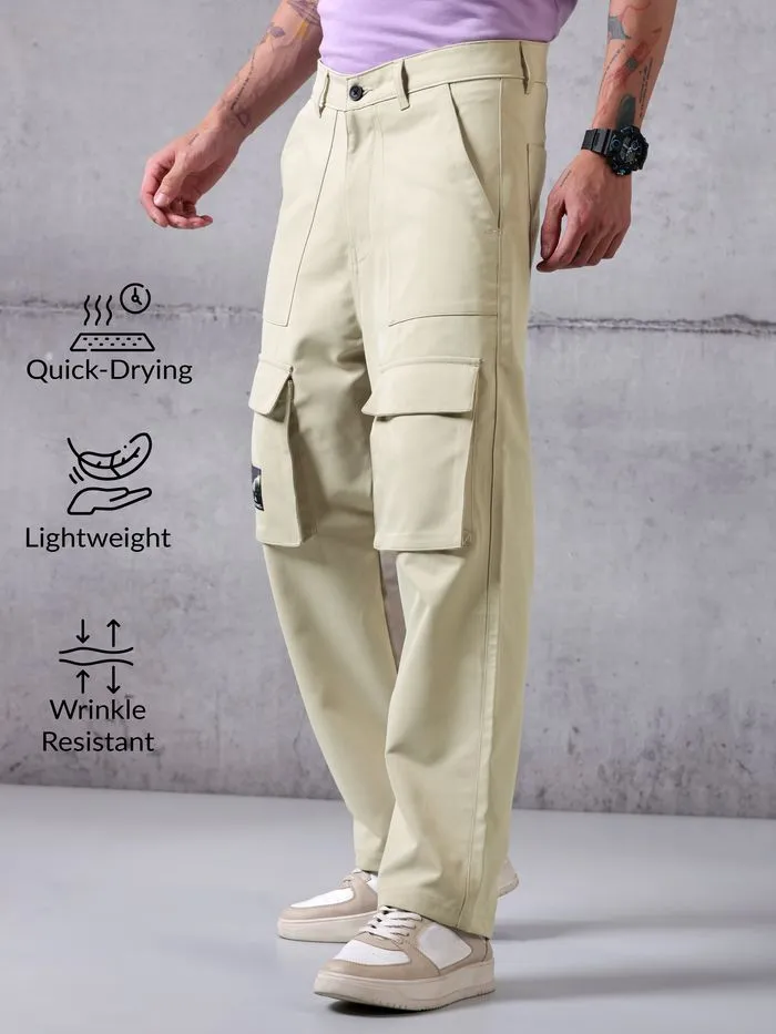 Buy Cream Utility Cargo Pant for Men for Men Online in India -Beyoung