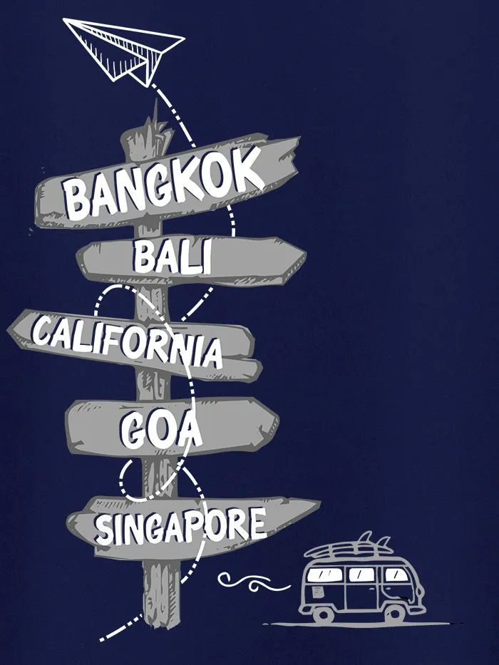 Buy Directions Travel T-shirt for Men Online in India -Beyoung