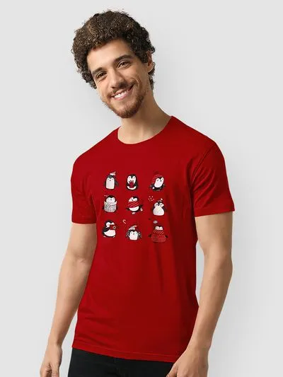 Buy Holiday Penguin T-shirt for Men Online in India -Beyoung