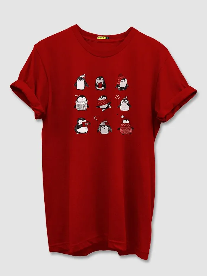 Buy Holiday Penguin T-shirt for Men Online in India -Beyoung