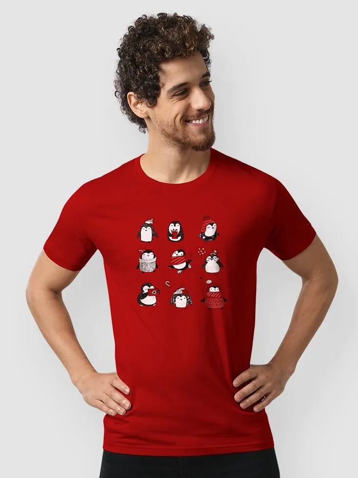 Buy Holiday Penguin T-shirt for Men Online in India -Beyoung