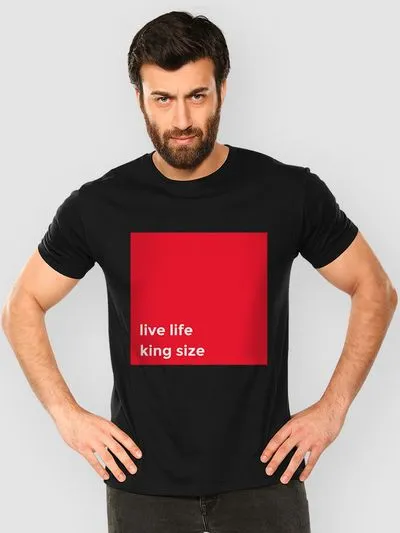 Buy King Life Half Sleeve T-shirt for Men Online in India -Beyoung